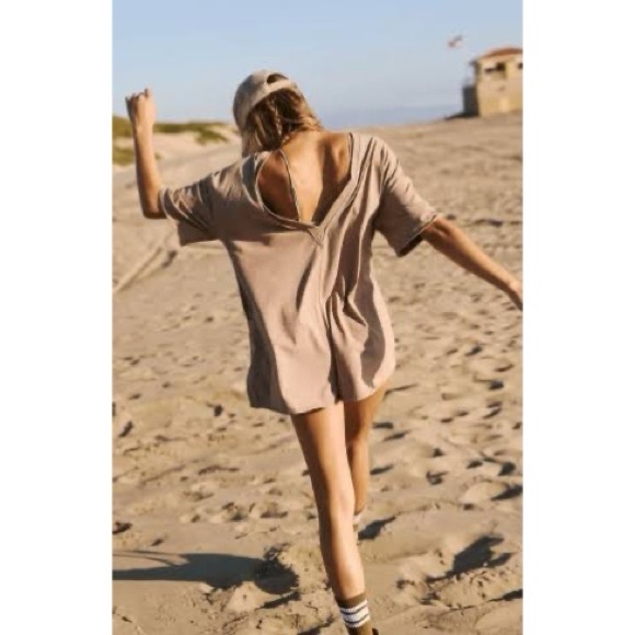 free people movement • hot shot tee romper - Picture 2 of 2